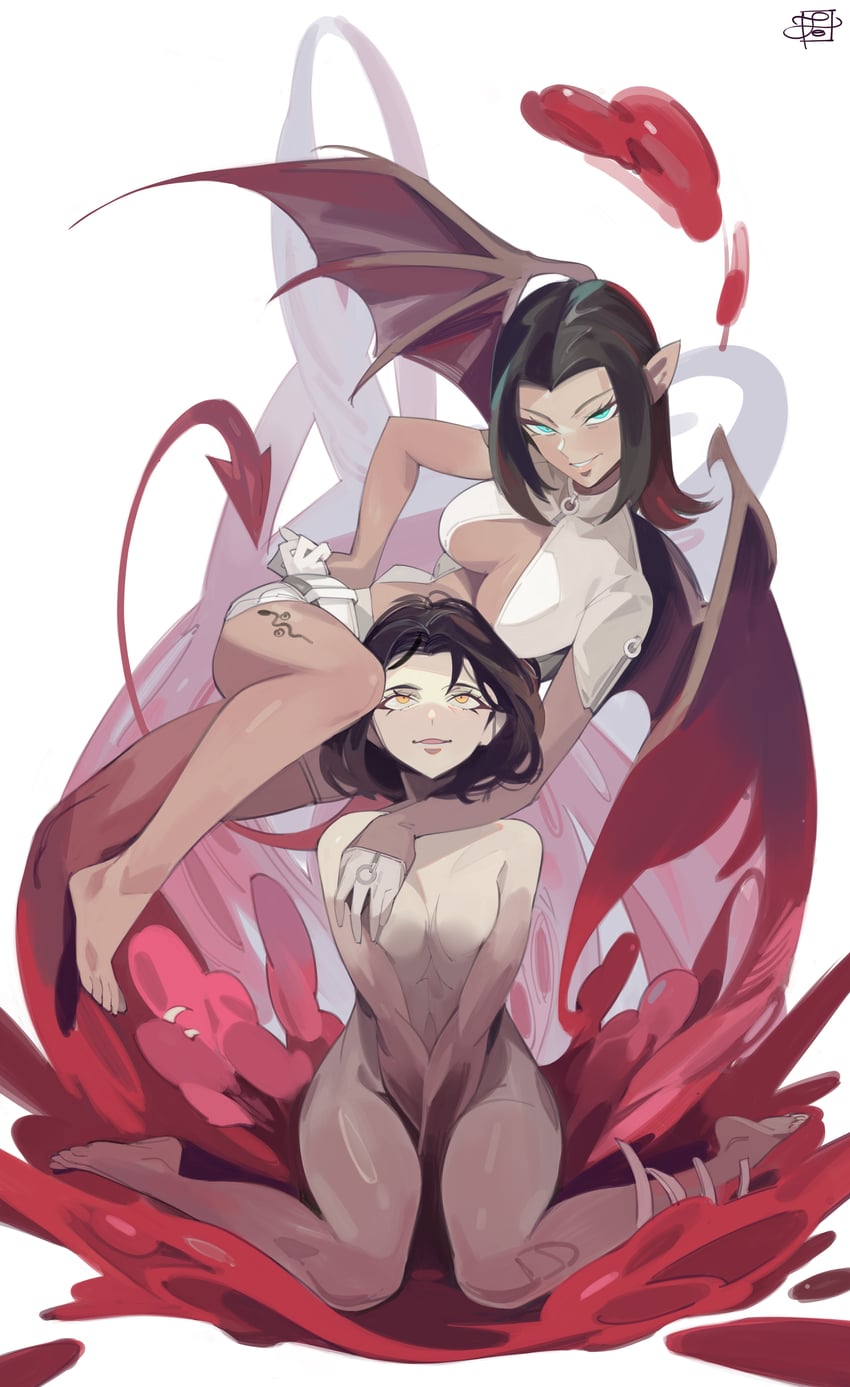 lilim (shin megami tensei and 1 more) drawn by feketeriko
