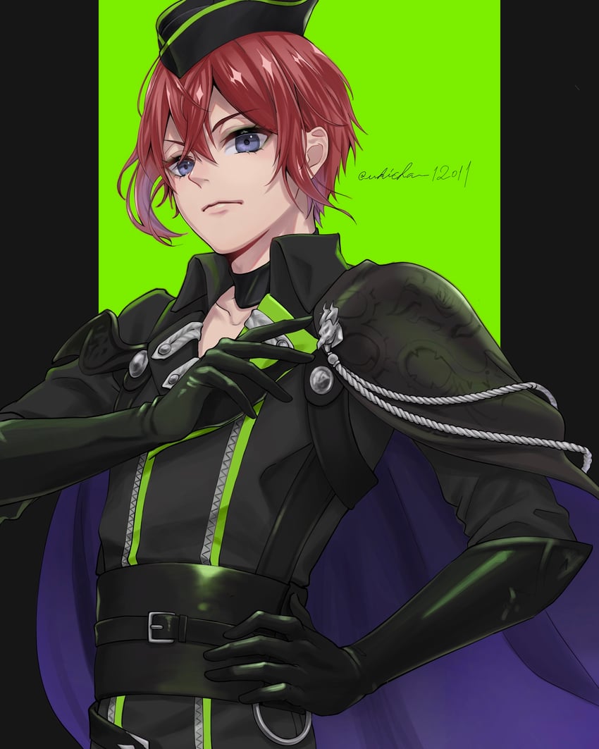 riddle rosehearts and malleus draconia (twisted wonderland) drawn by ukichan12011