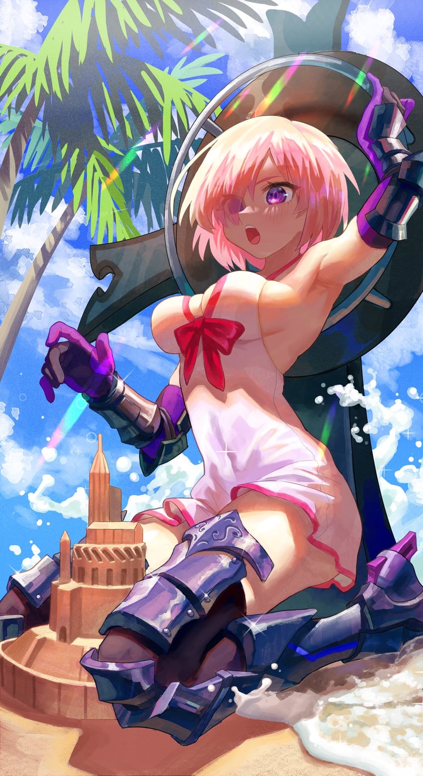 mash kyrielight (fate and 1 more) drawn by kusa_kabura
