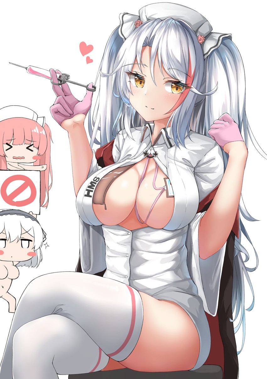 prinz eugen, sirius, and perseus (azur lane) drawn by moyoron