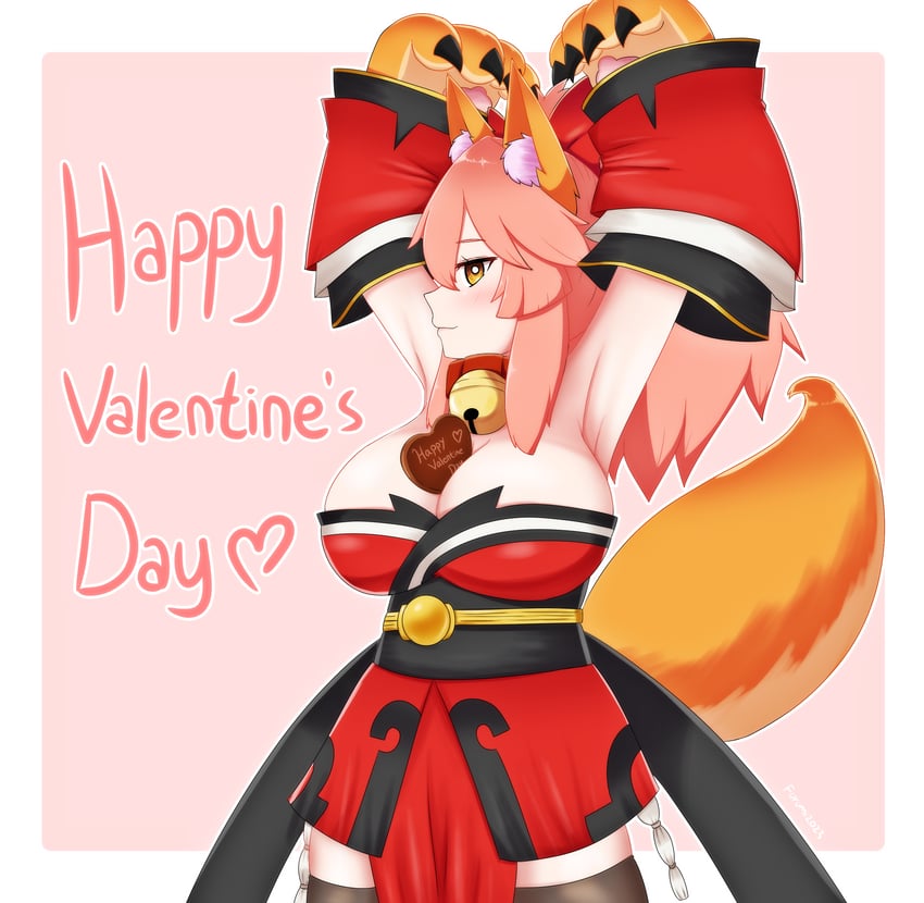 tamamo and tamamo cat (fate and 1 more) drawn by keita_naruzawa