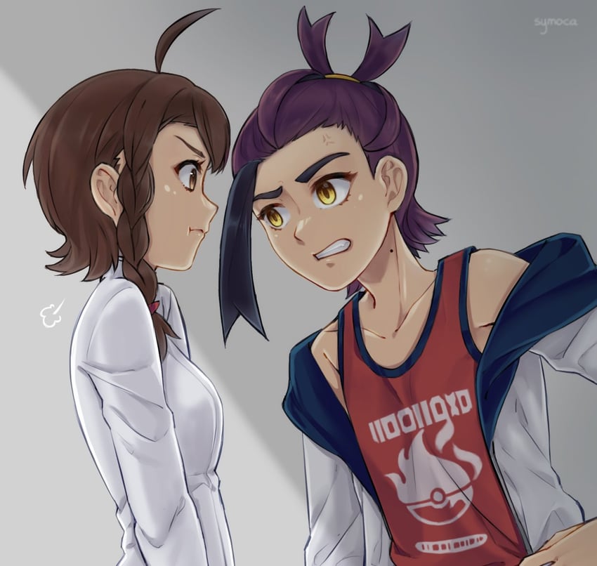 kieran and juliana (pokemon and 1 more) drawn by symoca