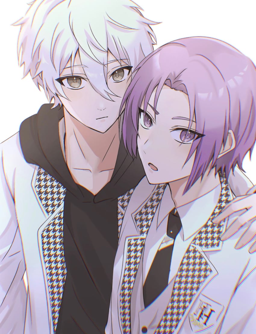nagi seishirou and mikage reo (blue lock) drawn by hjngro816