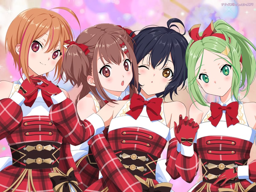 takigawa miu, sera honoka, kiryu touko, and himuro mizuki (22/7) drawn by nanairo_(nanairo227)