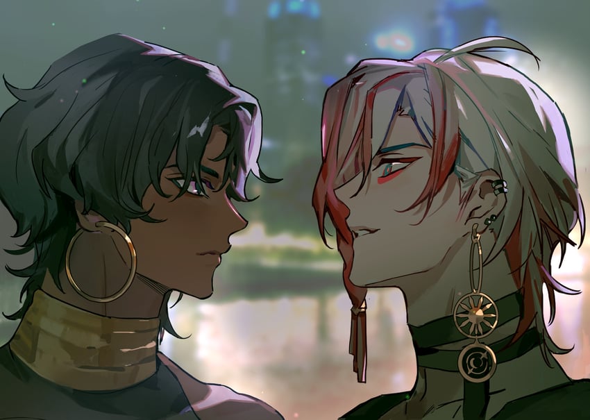 karna and arjuna (fate and 1 more) drawn by kuruchili