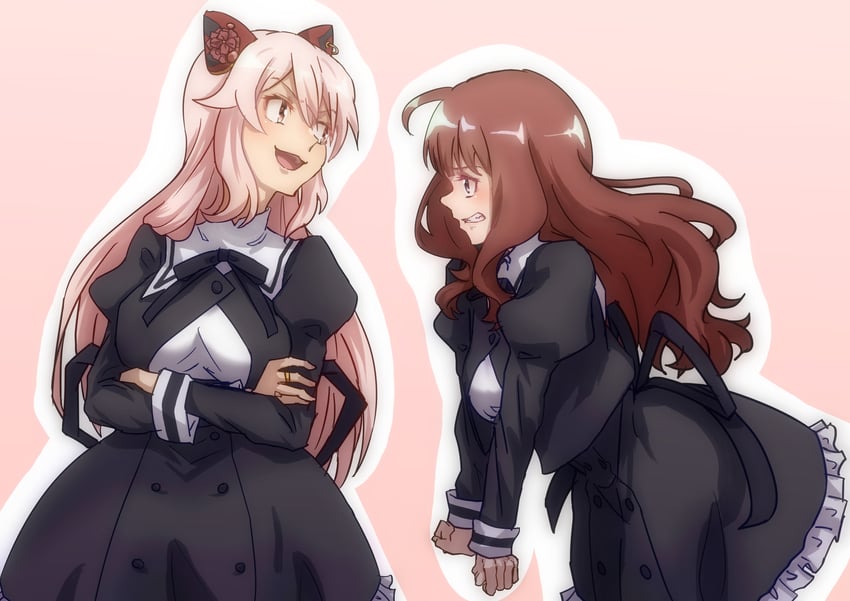 kaede johan nouvel and endou araya (assault lily) drawn by kashinoshi