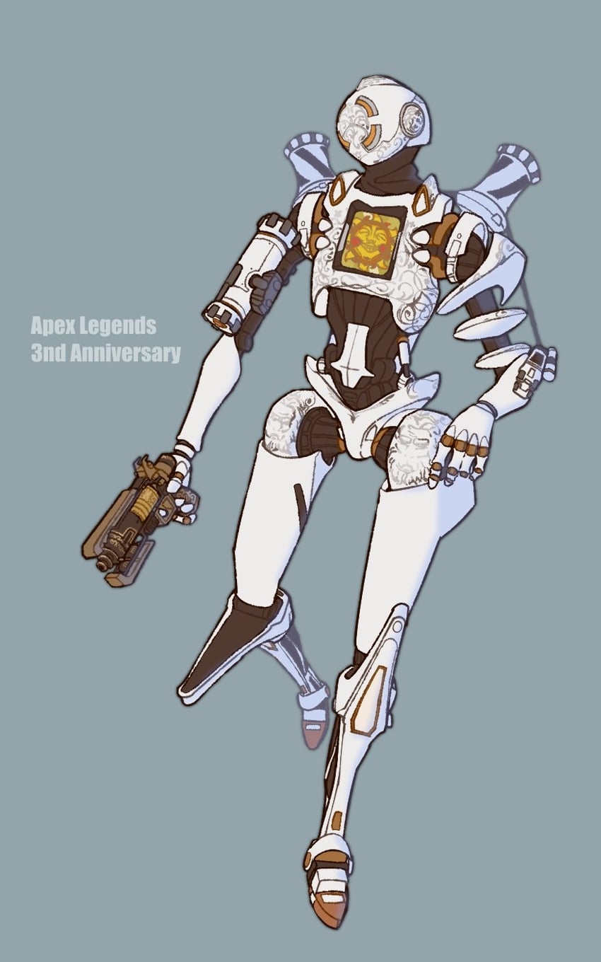 pathfinder and war machine pathfinder (apex legends) drawn by shun_(legendshun7)