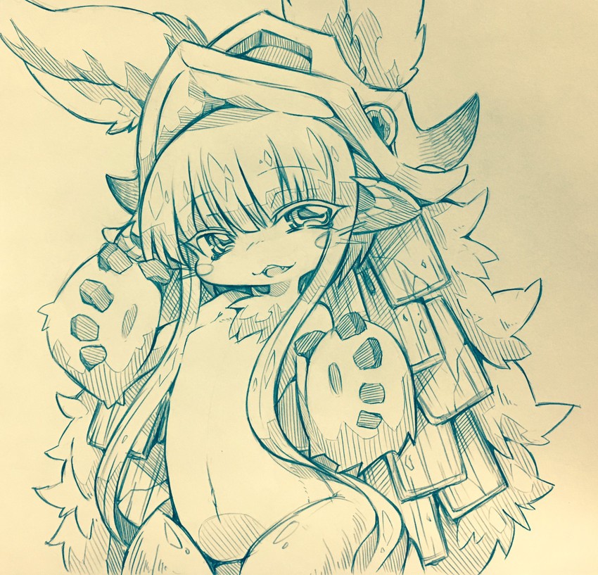 nanachi (made in abyss) drawn by mitsuba-sama_(milkba-ng)