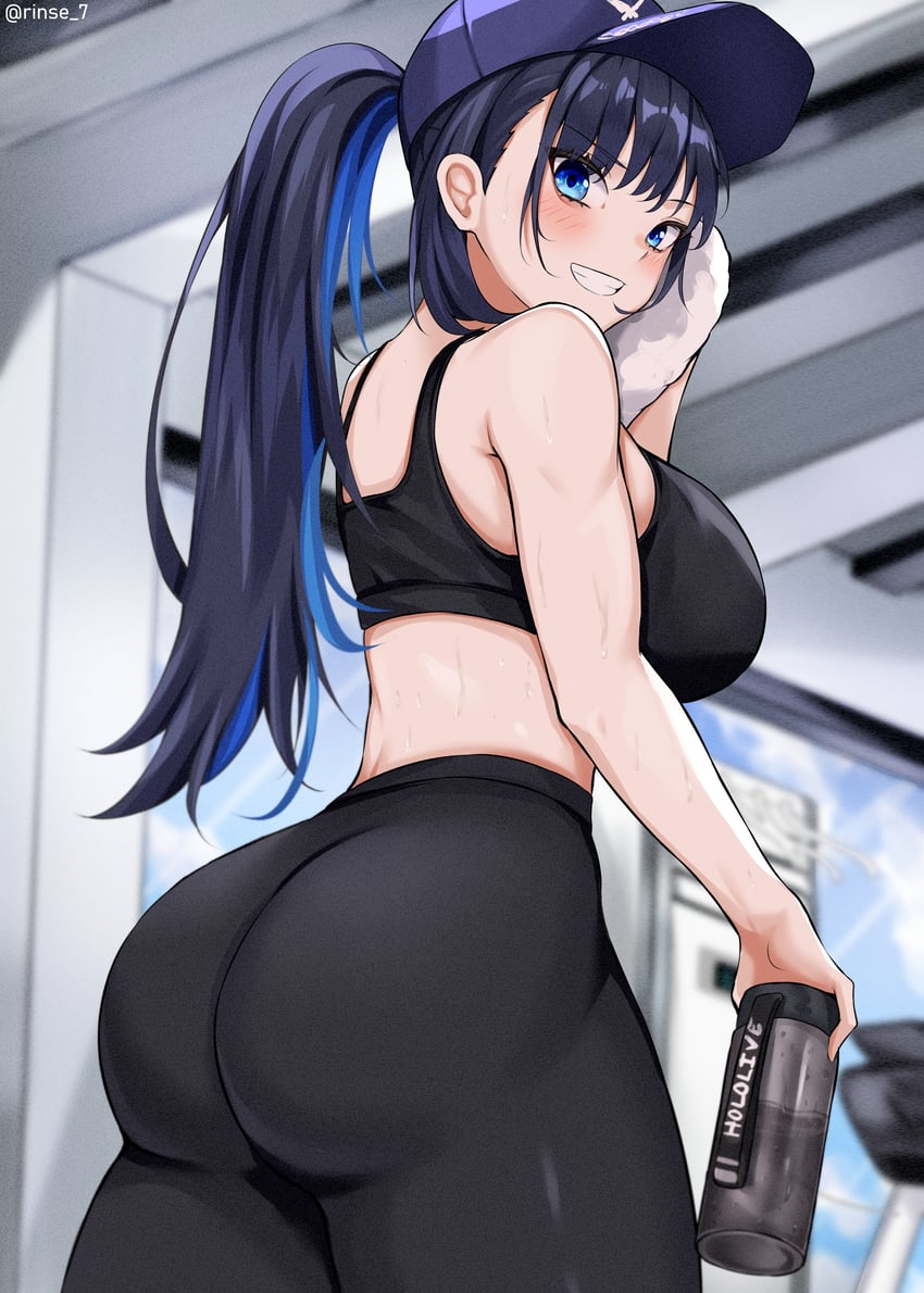 ouro kronii (hololive and 1 more) drawn by rinse_7