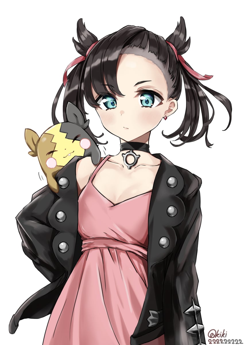 marnie and morpeko (pokemon and 1 more) drawn by akiki_(kiki)
