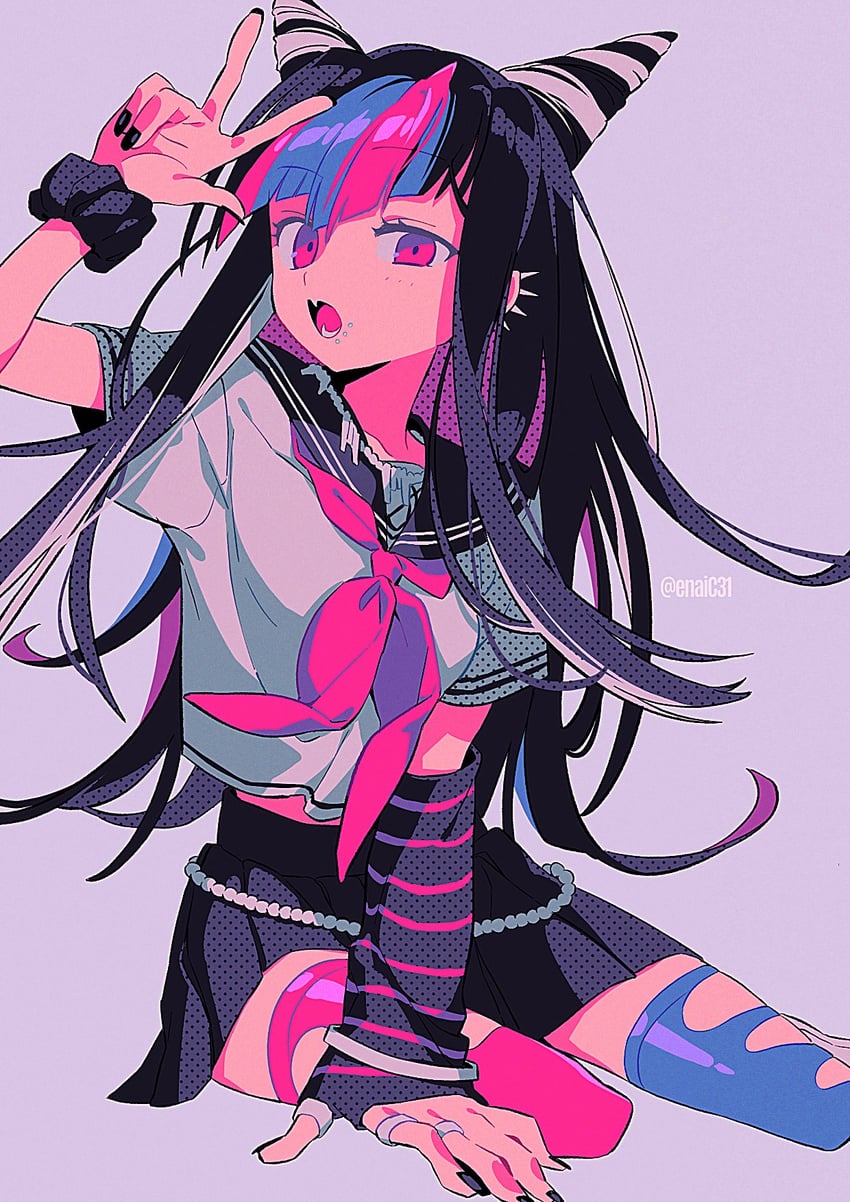 mioda ibuki (danganronpa and 1 more) drawn by menma_(enaic31)