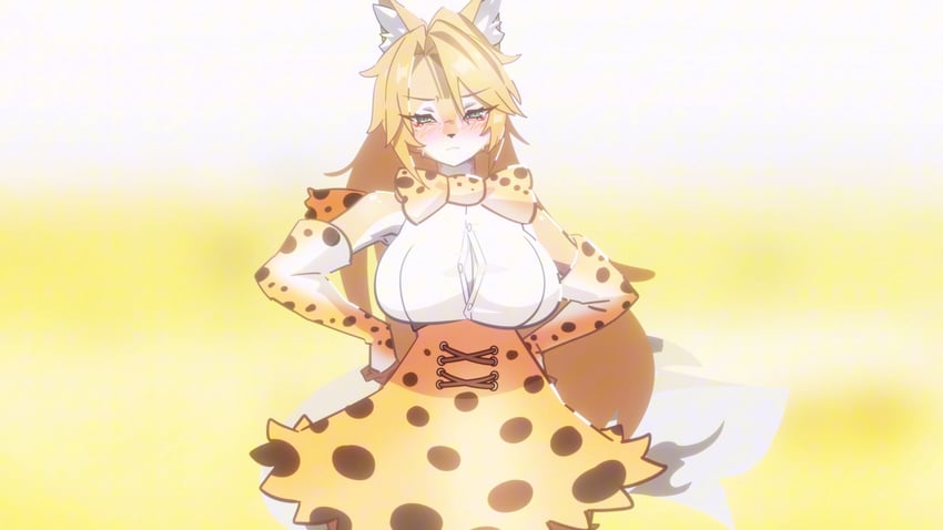 serval and pulchra fellini (kemono friends and 1 more) drawn by grapeanime