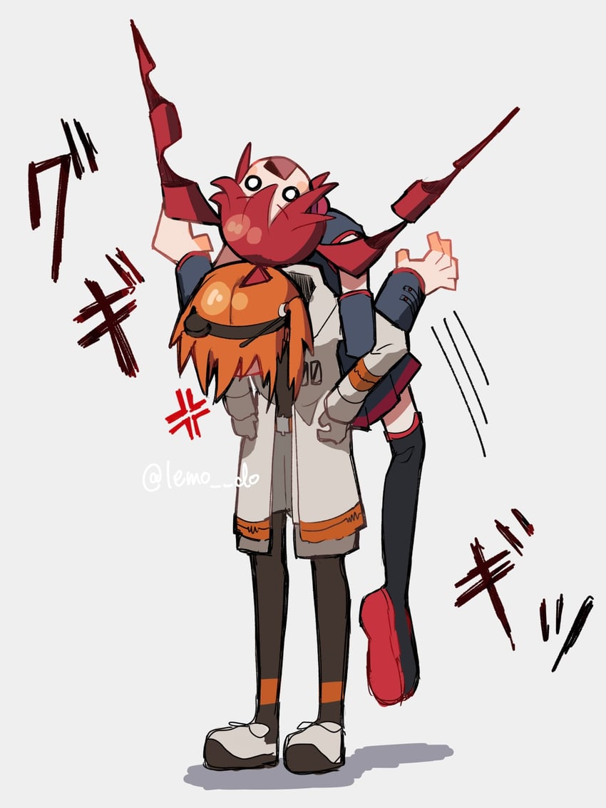 kasane teto and adachi rei (utau and 1 more) drawn by lemodo