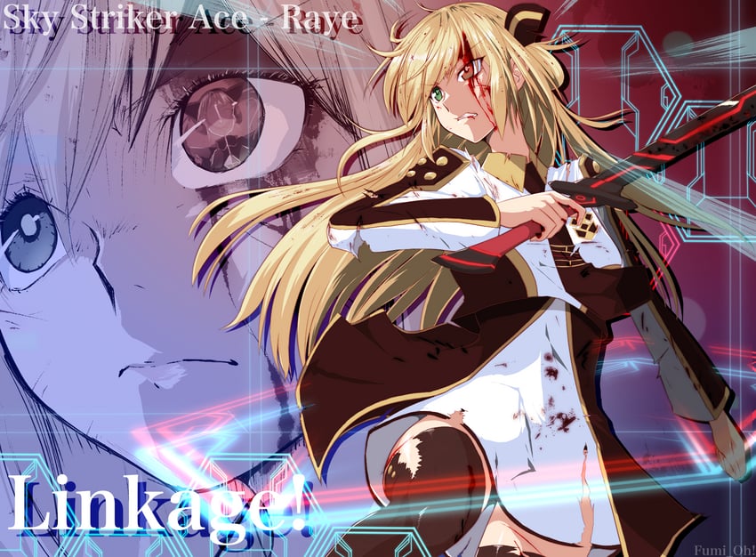 sky striker ace - raye (yu-gi-oh!) drawn by fumio_(fumifumi)