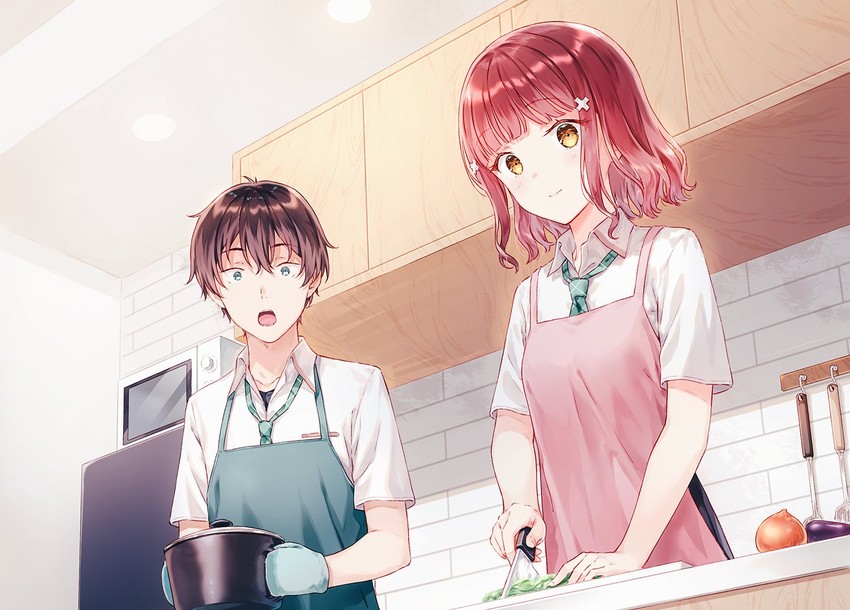 asamura yuuta and narasaka maaya (gimai seikatsu) drawn by hiten_(hitenkei)