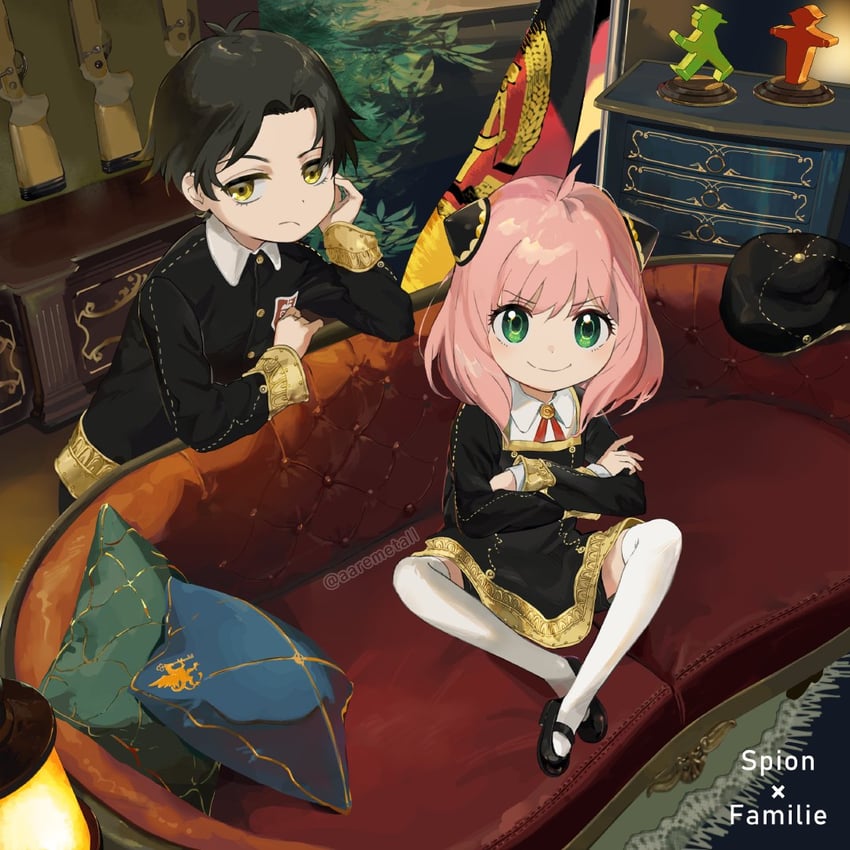 anya and damian desmond (spy x family) drawn by wss_(32656138)