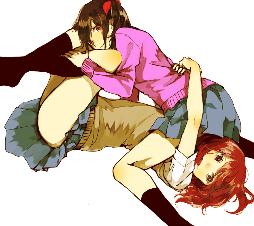 nishikino maki and yazawa nico (love live! and 1 more) drawn by pomu_(joynet)