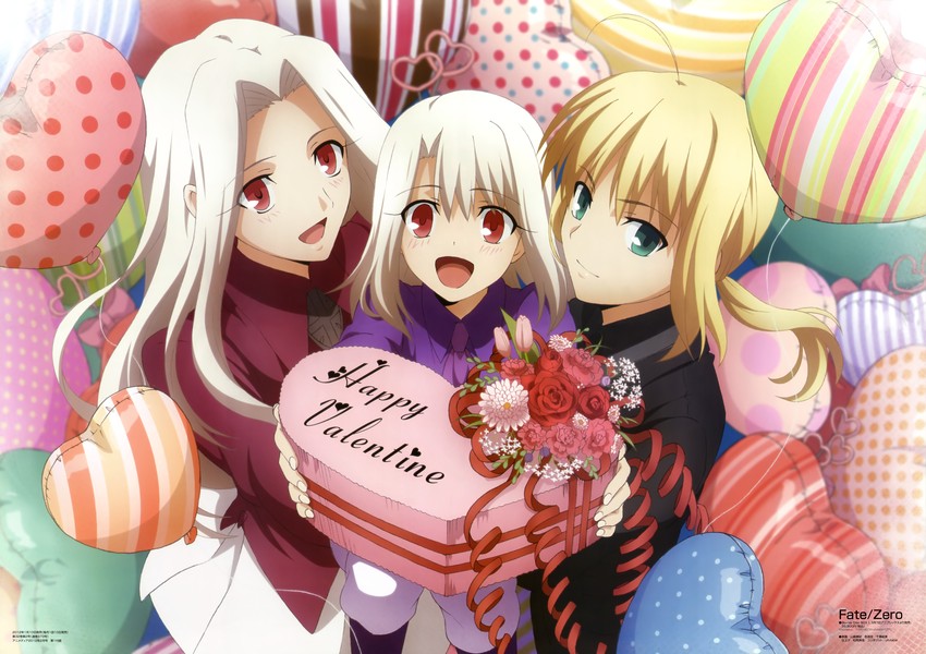 artoria pendragon, saber, illyasviel von einzbern, and irisviel von einzbern (fate and 1 more) drawn by yamazaki_miki