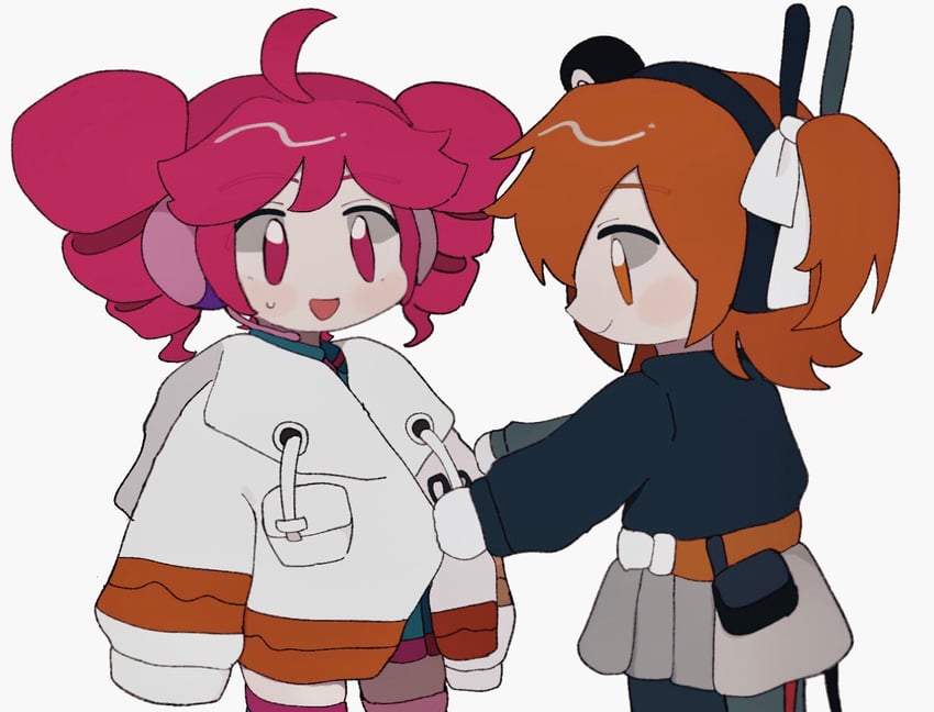 kasane teto and adachi rei (utau and 1 more) drawn by agyo_(ikayaki5252)