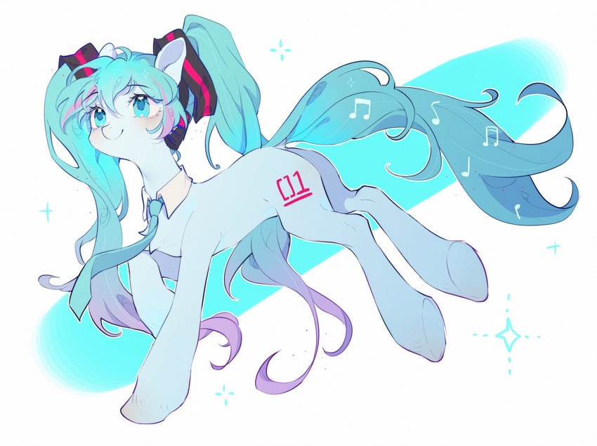 hatsune miku (vocaloid and 3 more) drawn by leafywind