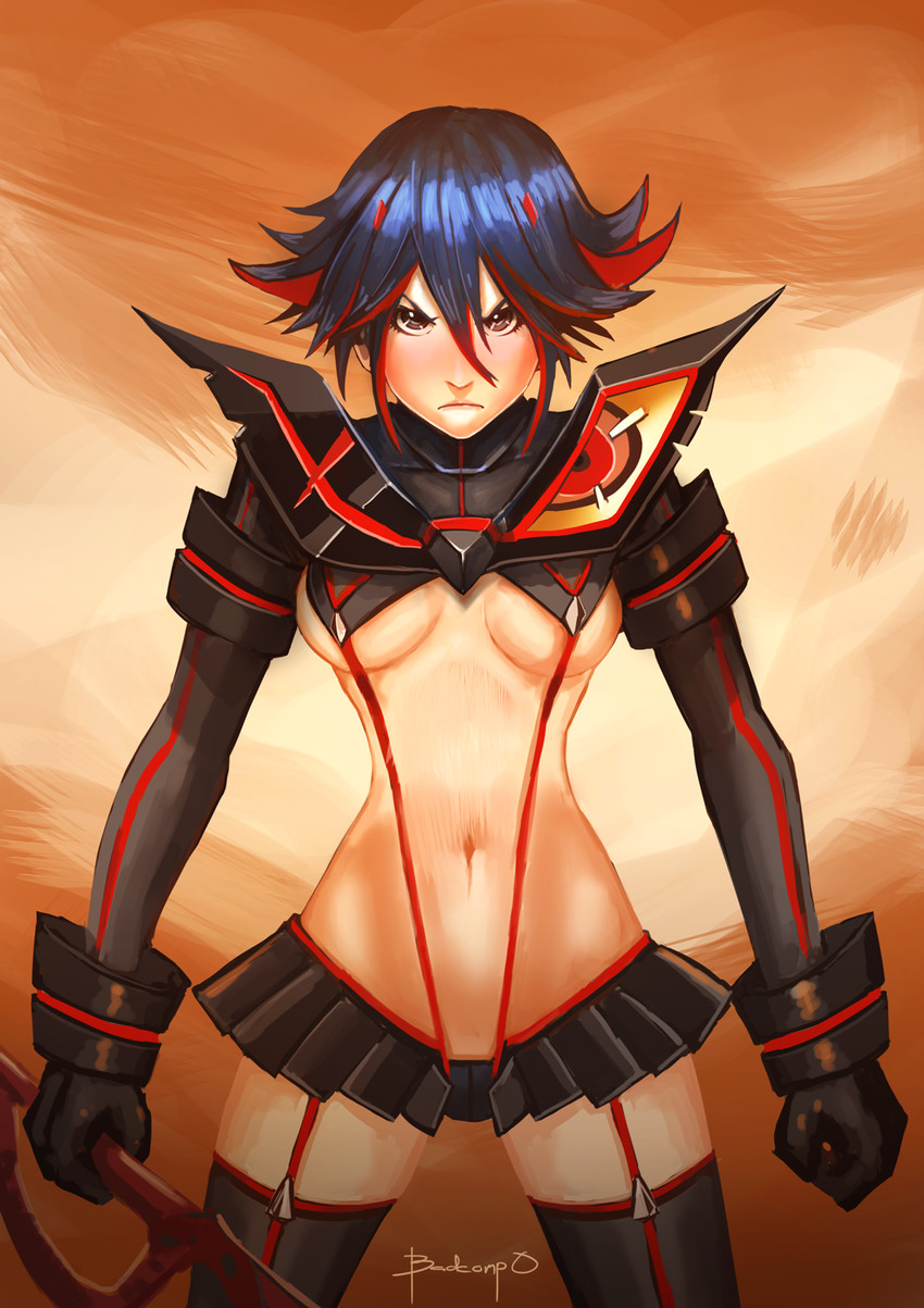 matoi ryuuko and senketsu (kill la kill) drawn by badcompzero