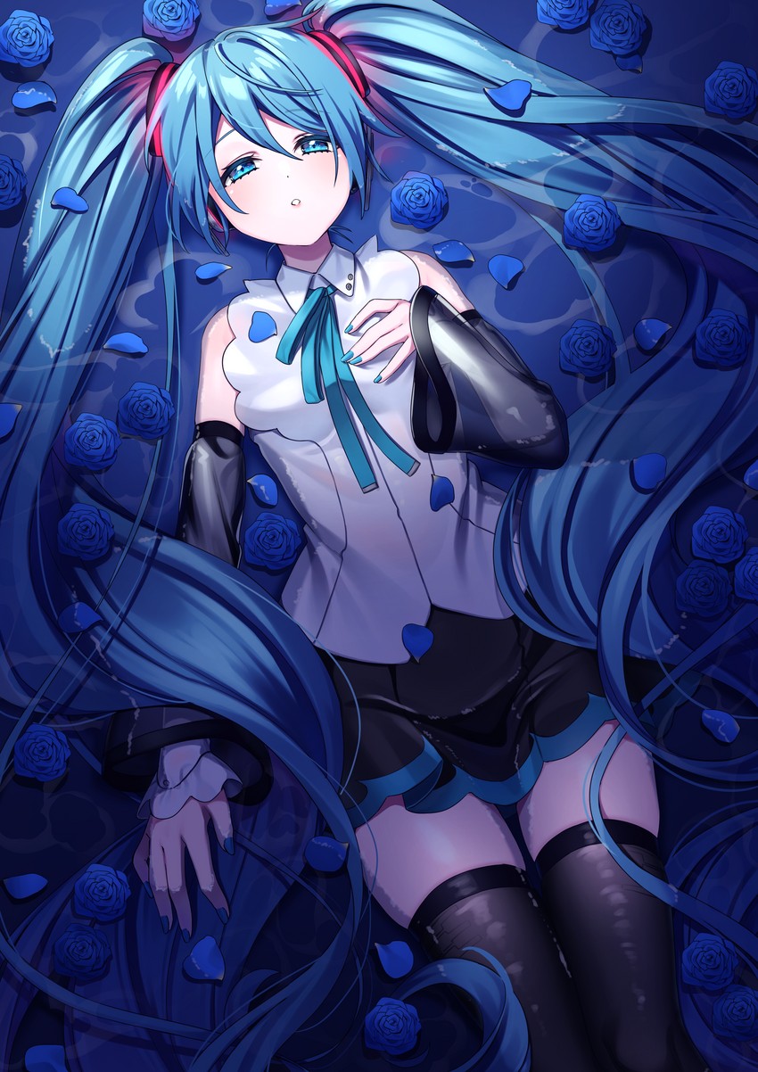 hatsune miku (vocaloid and 1 more) drawn by inu8neko