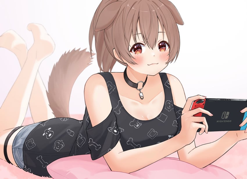 inugami korone (hololive) drawn by ai_(u_e_o_o)
