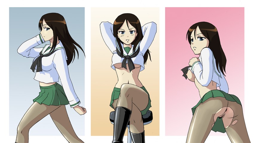 nonna (girls und panzer) drawn by doodle_poodle