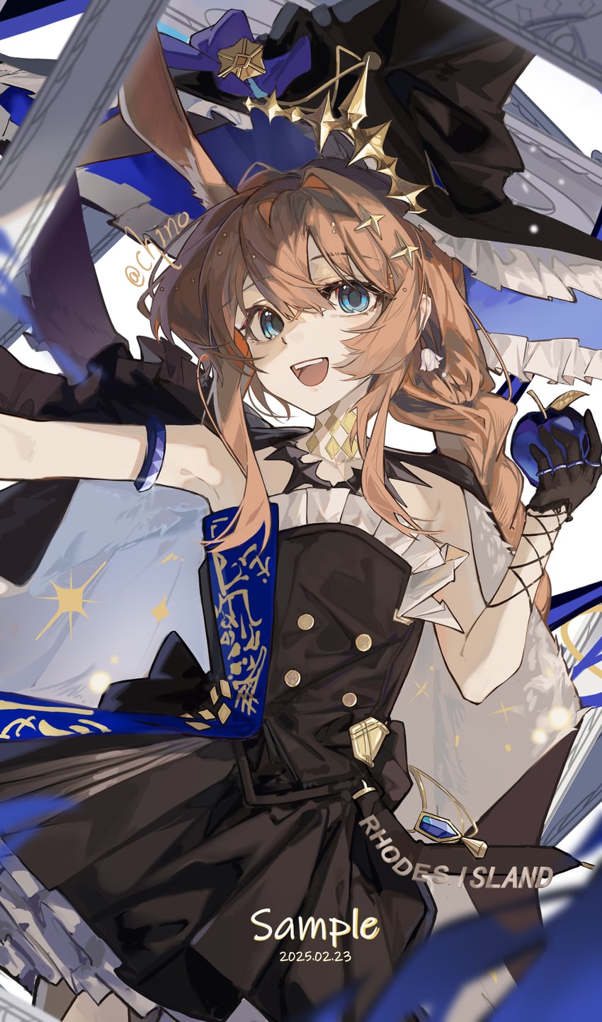 amiya (arknights and 1 more) drawn by chino_(user_zdyd2447)