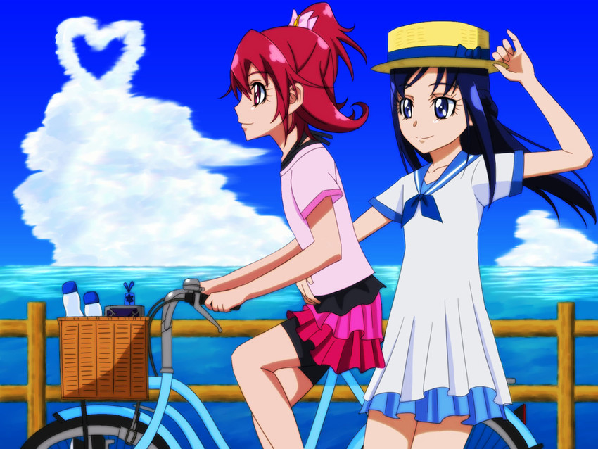 hishikawa rikka and aida mana (precure and 1 more) drawn by agetake