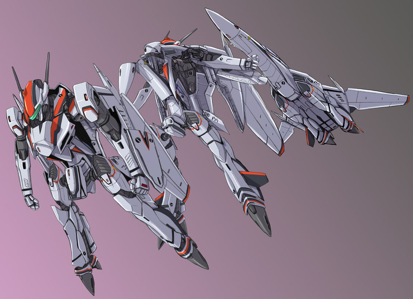 saotome alto, vf-25, and henry gilliam (macross and 1 more) drawn by hirokawa_kouichirou