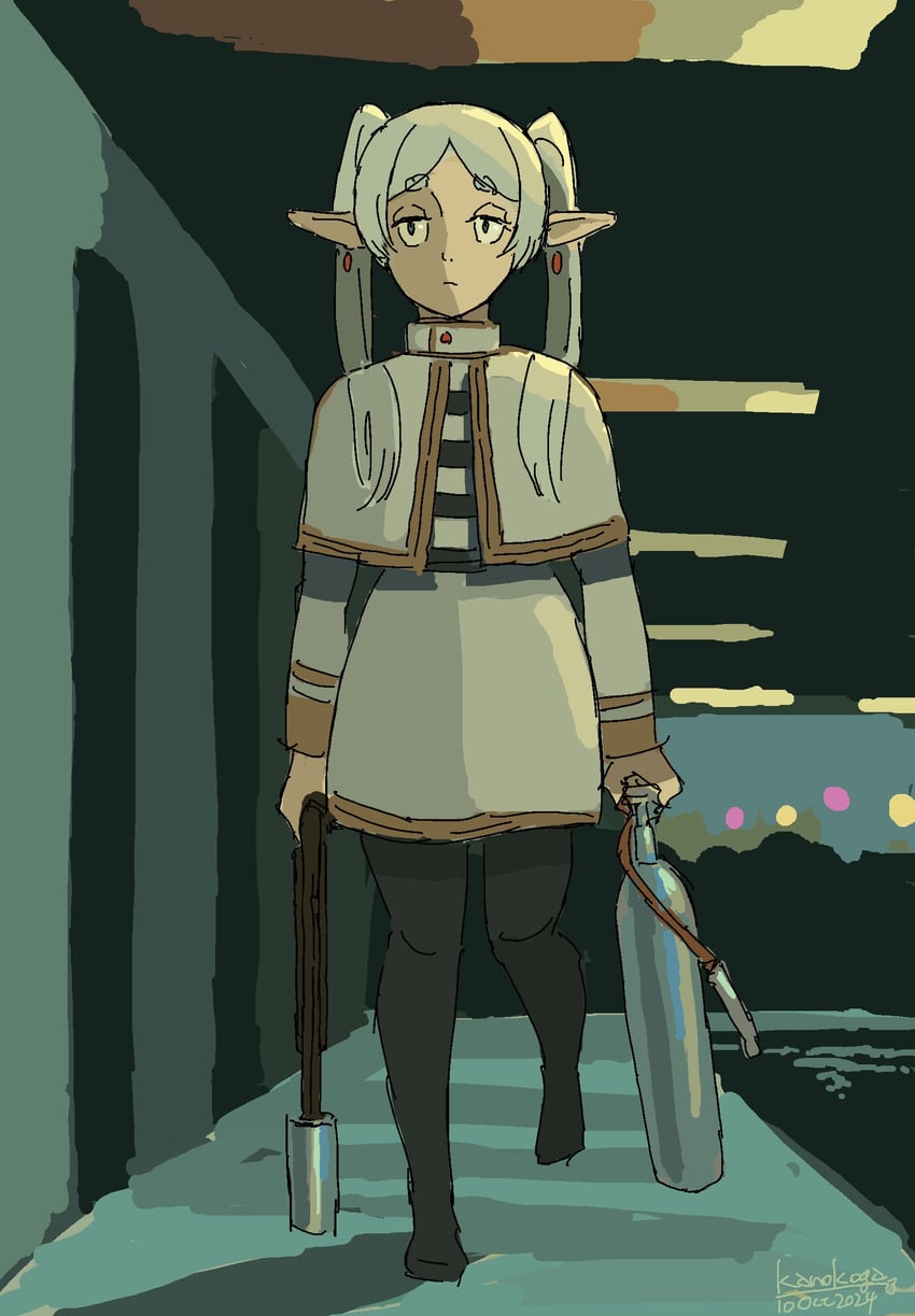 frieren (sousou no frieren and 1 more) drawn by kanokoga