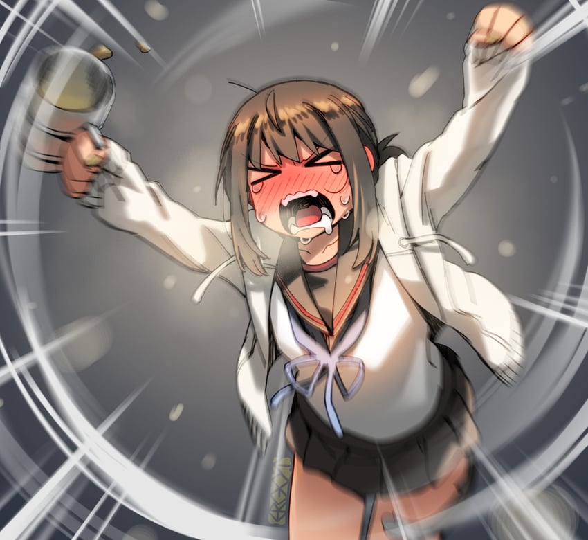 fubuki and fubuki kai ni (kantai collection) drawn by ergot