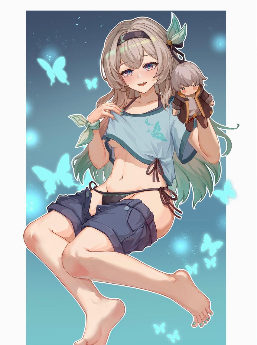 trailblazer, firefly, and caelus (honkai and 1 more) drawn by rongqing