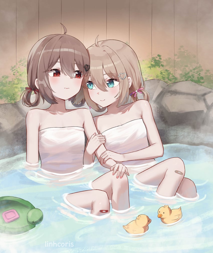 neuro-sama and evil neuro-sama (vedal ai) drawn by linhcoris