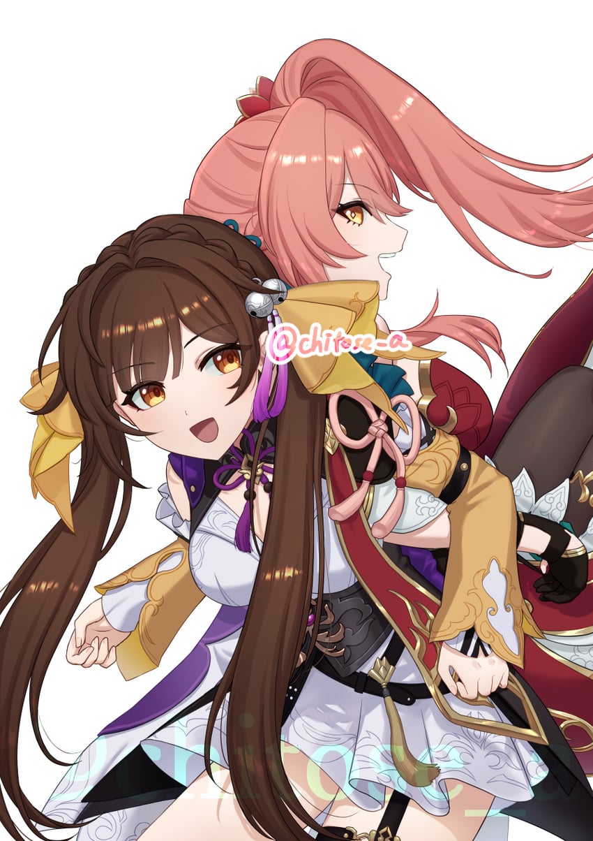 sushang and guinaifen (honkai and 1 more) drawn by chicori-ta-ta-ta