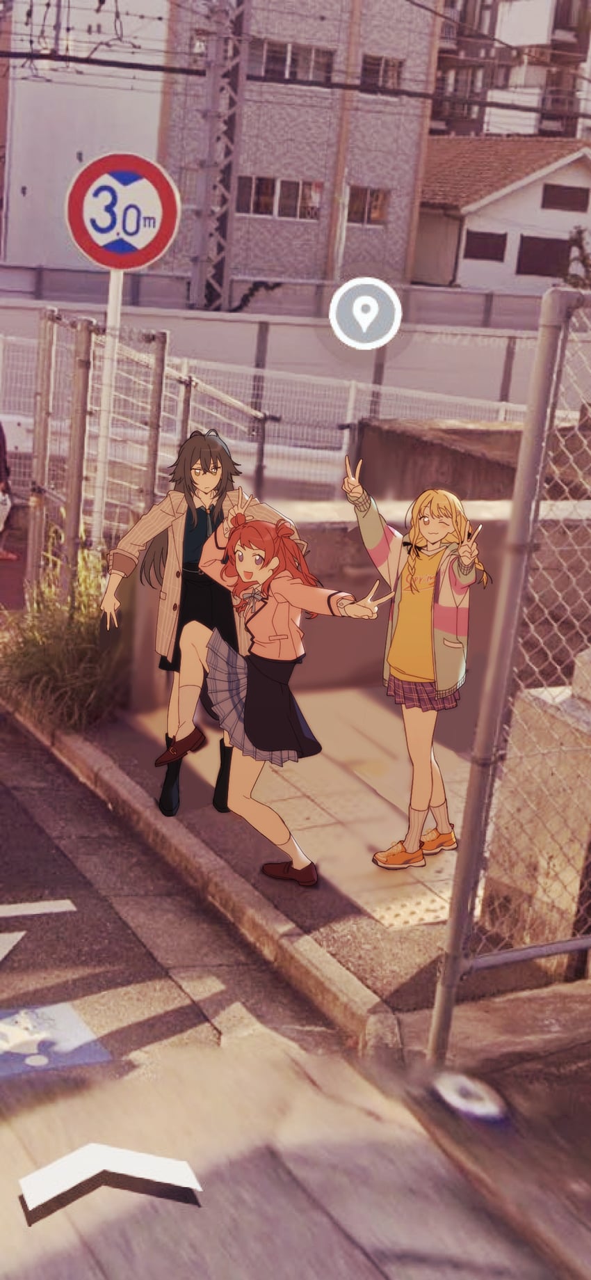 fujita kotone, hanami saki, and tsukimura temari (idolmaster and 1 more) drawn by ll_allgood