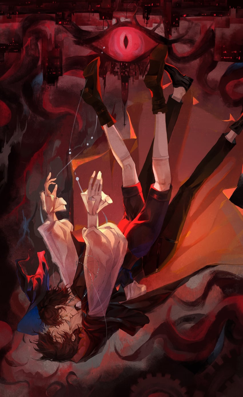 klein moretti and amon (lord of the mysteries) drawn by yimiliu752