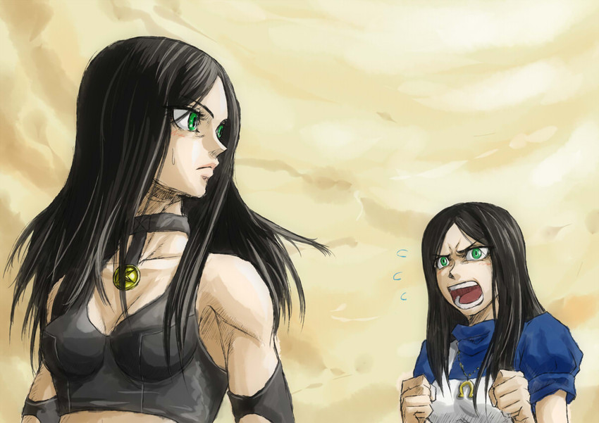 alice liddell, x-23, and laura kinney (marvel and 4 more) drawn by ceramic_man