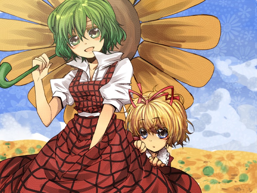 kazami yuuka and medicine melancholy (touhou) drawn by aizawa_riku