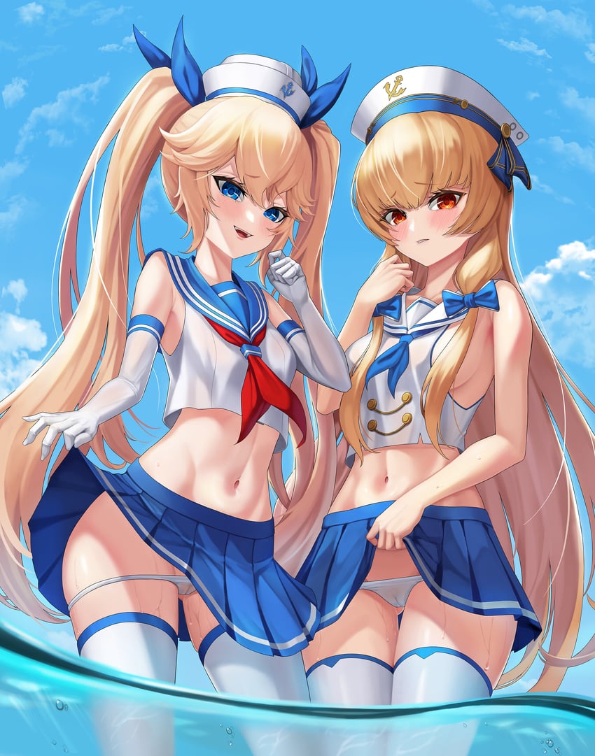 thetis and sirene (last origin) drawn by fins_(pixiv29142276)