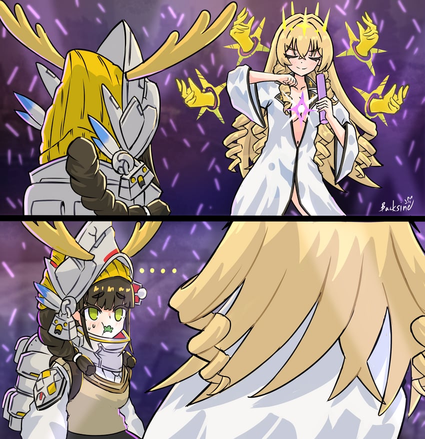 crown and chime (goddess of victory: nikke and 1 more) drawn by backsine
