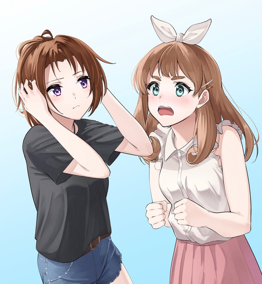 nakagawa natsuki and yoshikawa yuuko (hibike! euphonium) drawn by akane_(tgixb)