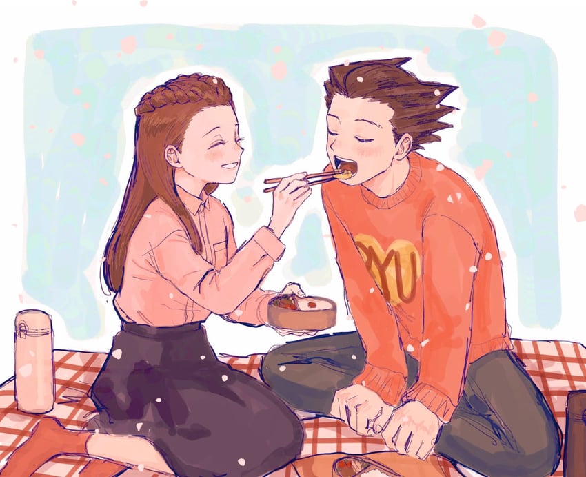 phoenix wright and iris (ace attorney and 1 more) drawn by renshu_usodayo