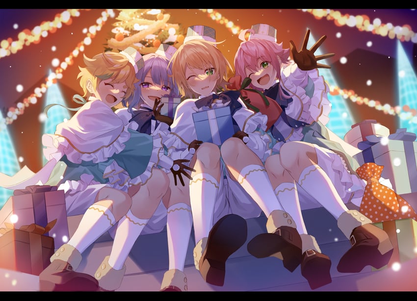 himemiya tori, shino hajime, shiratori aira, and harukawa sora (ensemble stars!) drawn by tooka_4120