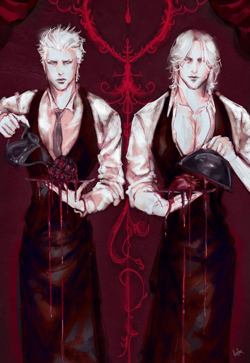 dante and vergil (devil may cry and 1 more) drawn by ner0rr