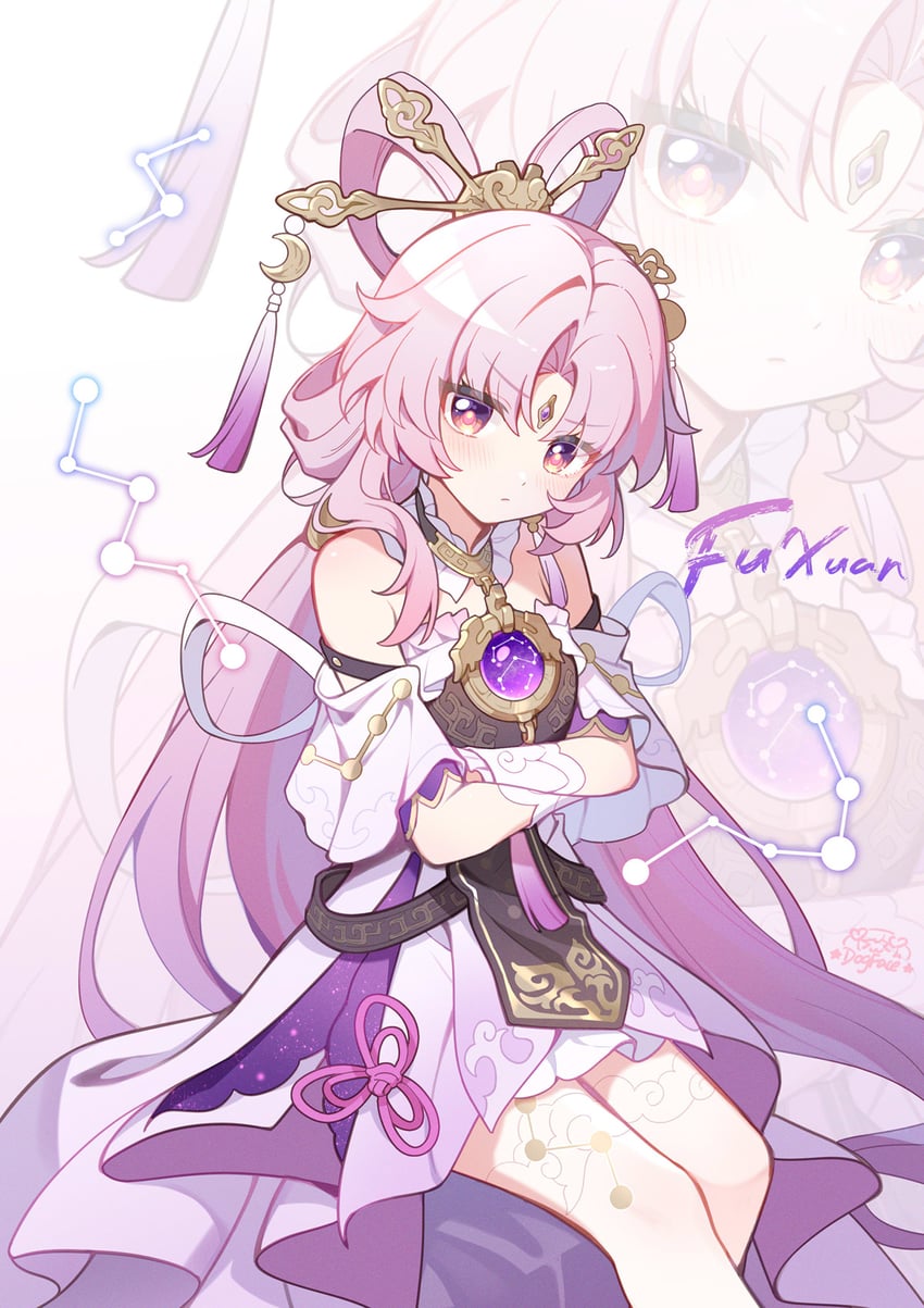 fu xuan (honkai and 1 more) drawn by gou_lianlian_dogface
