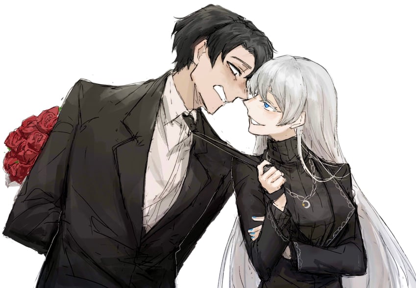 roland and angelica (project moon and 1 more) drawn by kelala_r