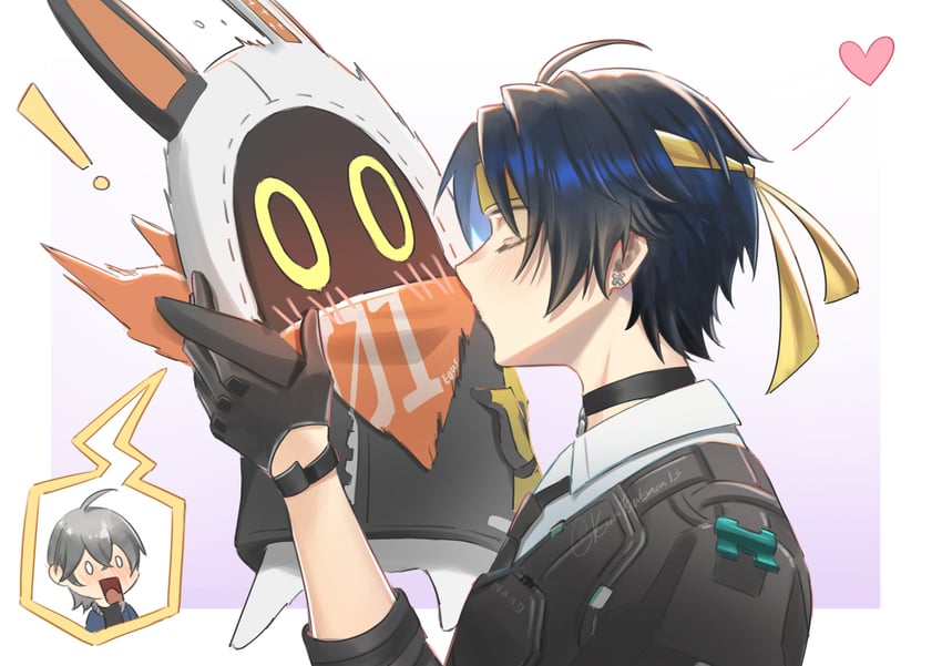 wise, eous, and asaba harumasa (zenless zone zero) drawn by kuro_tsubasa