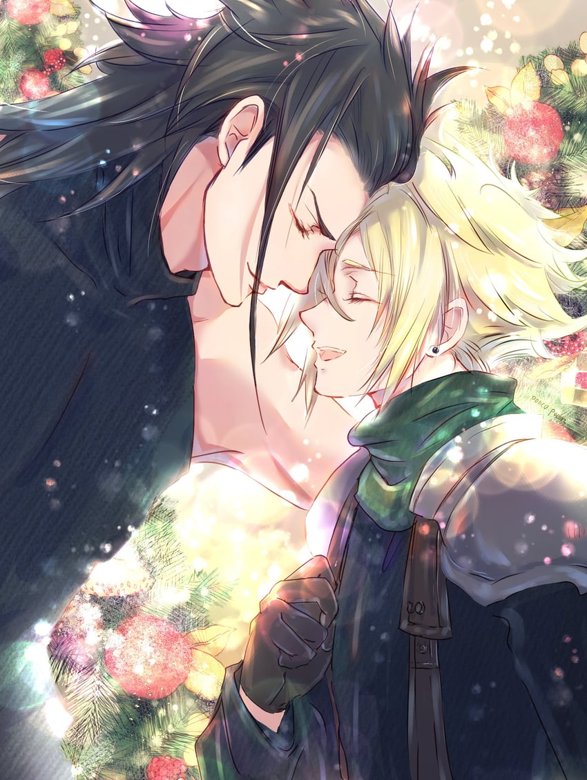 cloud strife and zack fair (final fantasy and 2 more) drawn by ponco_pacoooon